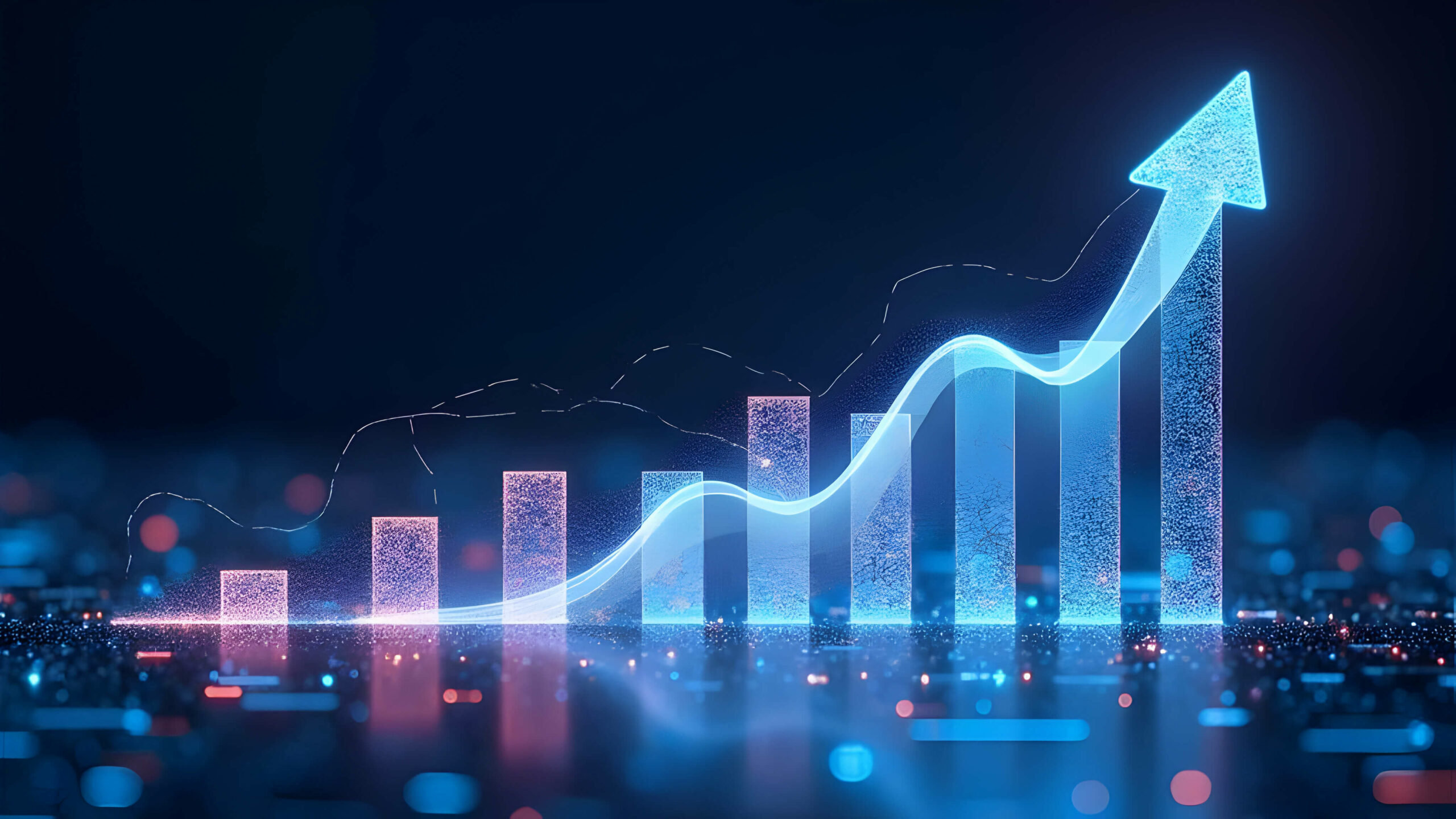 Graphique représentant une hausse grace à l'utilisation d'un CRM Omnicanal